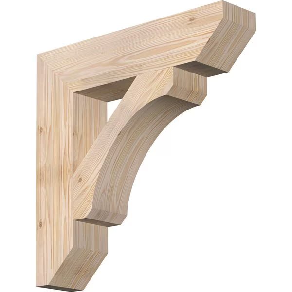 Legacy Slat Smooth Bracket, Douglas Fir, 5 1/2